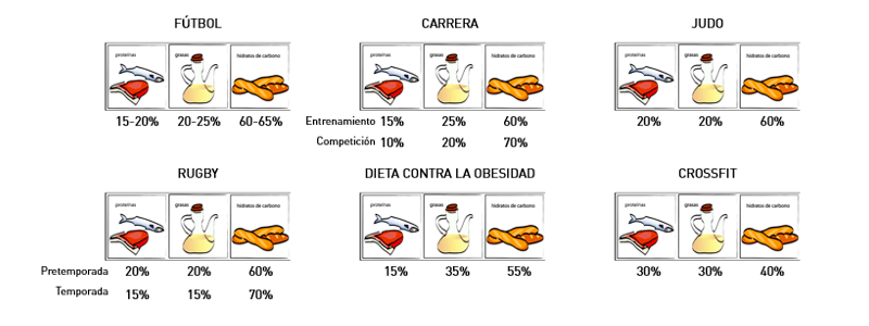 Distribución macros - Nutrición y Deporte - Entrada blog Apeced