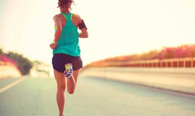 Carrera maratón mujer